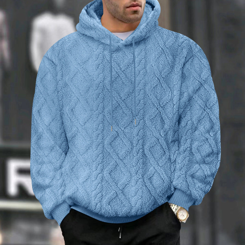 Sweat à Capuche Homme – Fleece Doux et Chaud avec Coupe Détendue et Look Actuel