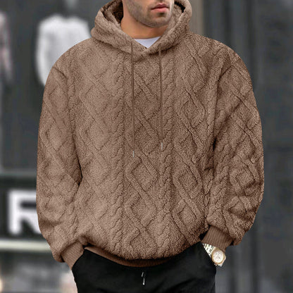 Sweat à Capuche Homme – Fleece Doux et Chaud avec Coupe Détendue et Look Actuel