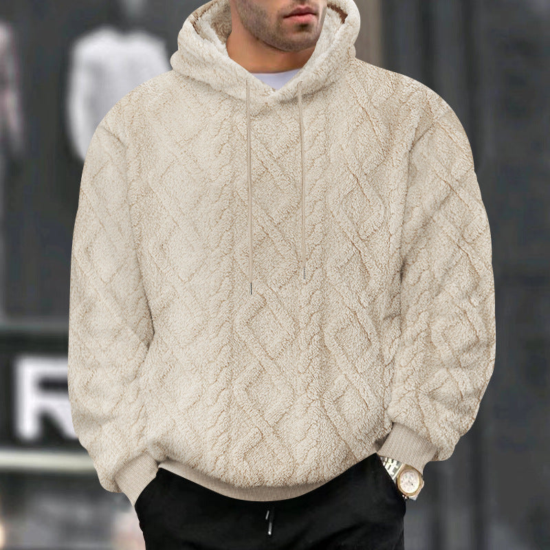 Sweat à Capuche Homme – Fleece Doux et Chaud avec Coupe Détendue et Look Actuel