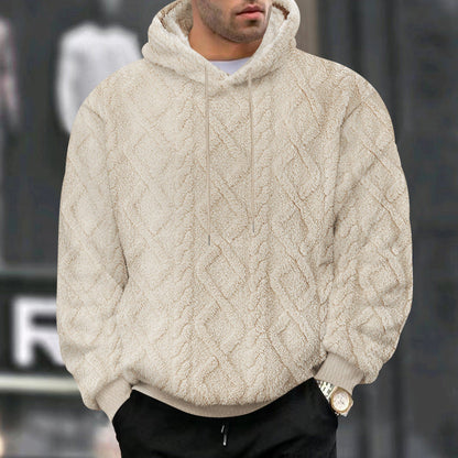 Sweat à Capuche Homme – Fleece Doux et Chaud avec Coupe Détendue et Look Actuel