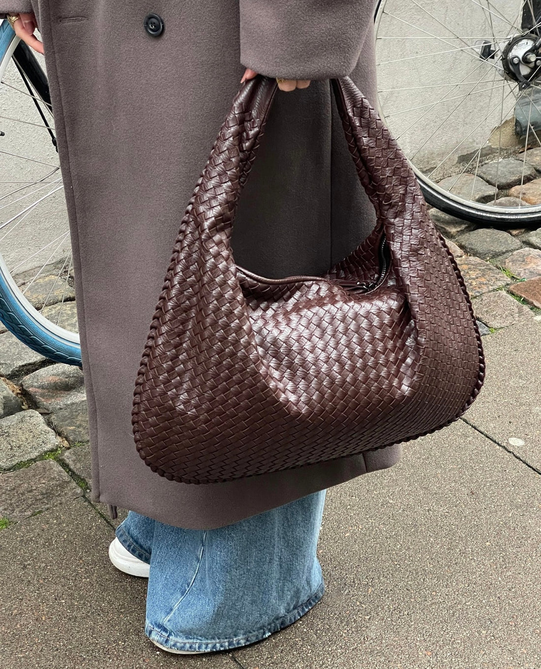 Sac à main cuir noir tendance femme
