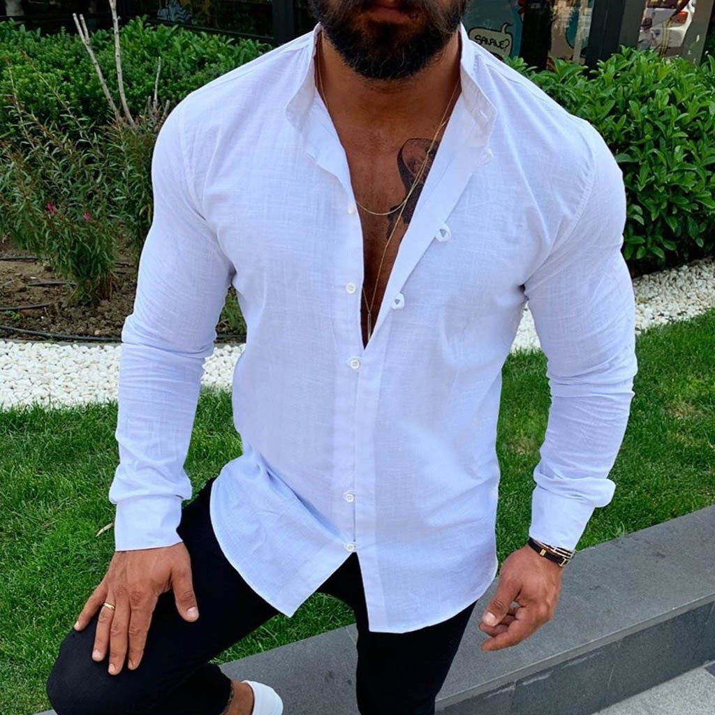 Chemise Homme Classique à Manches Longues Décontractée - LuxeStyle