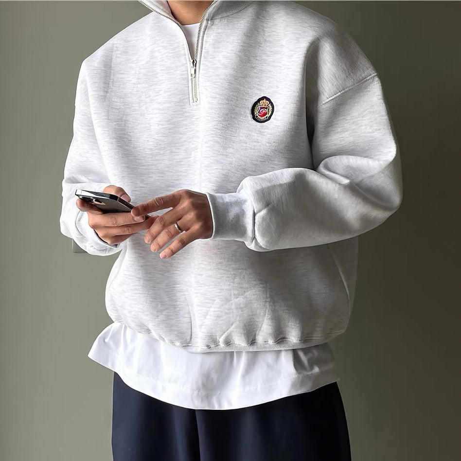 Sweat à Capuchon Brosse Simple pour Homme