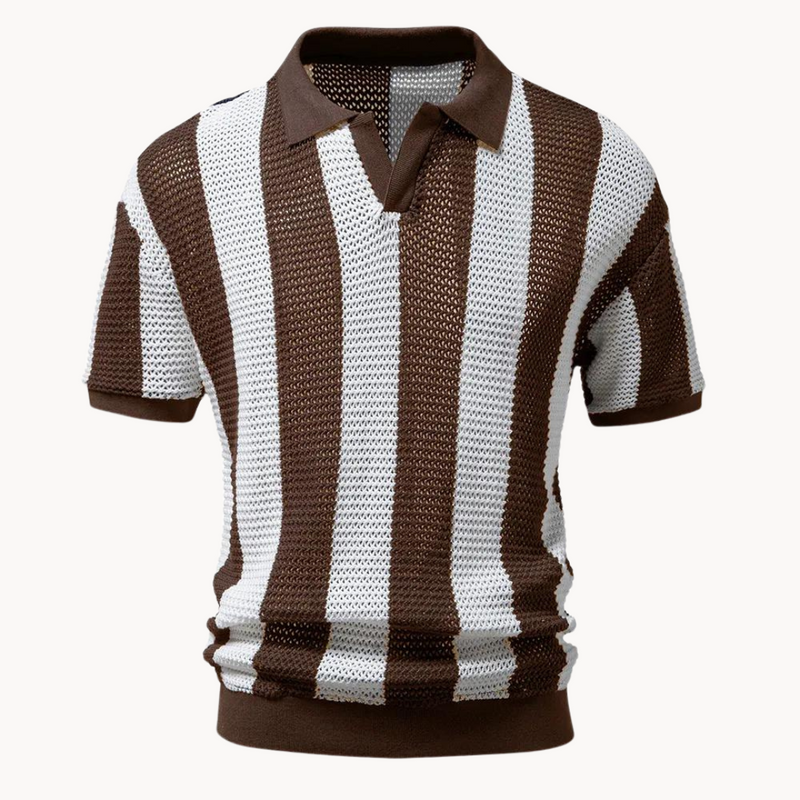 Polo Homme Élégant Slim Fit Manches Courtes