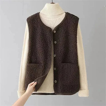 Gilet Élégant Sans Manches pour Femme | Parfait pour les Couches en Automne et Hiver