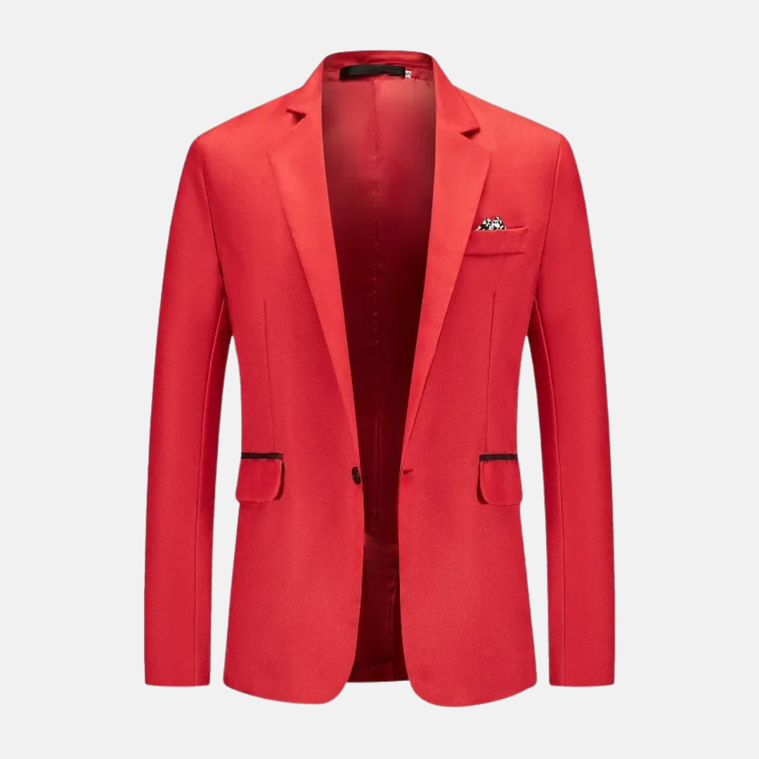 Veste Homme Blanche Stylishe avec Poches et Col Relevé