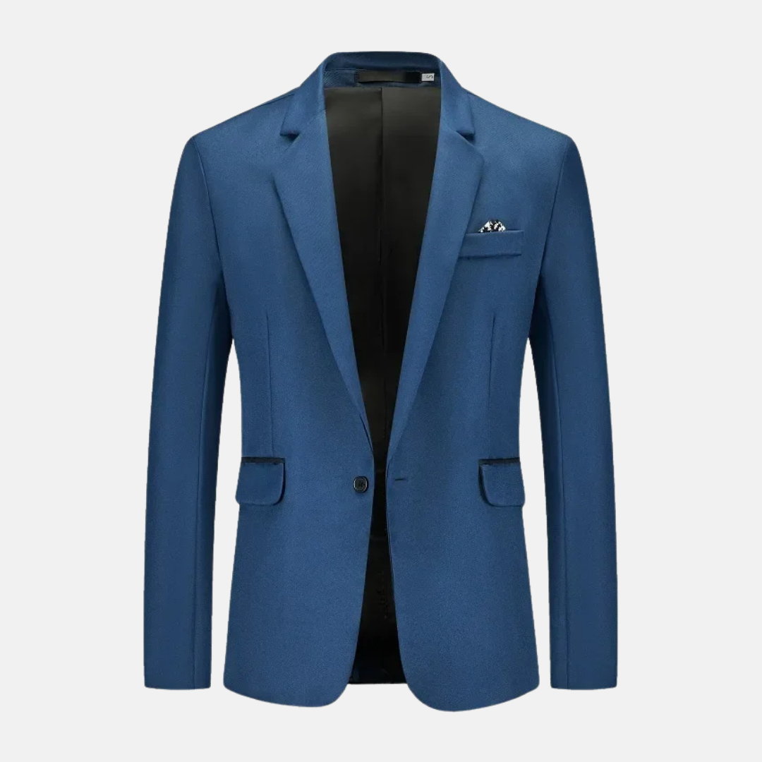 Veste Homme Blanche Stylishe avec Poches et Col Relevé