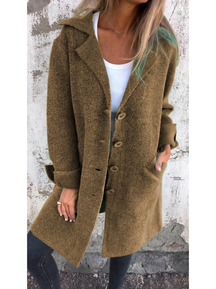 Manteau Femme Printemps Chic - Laine Douce et Légère pour Demi-Saison
