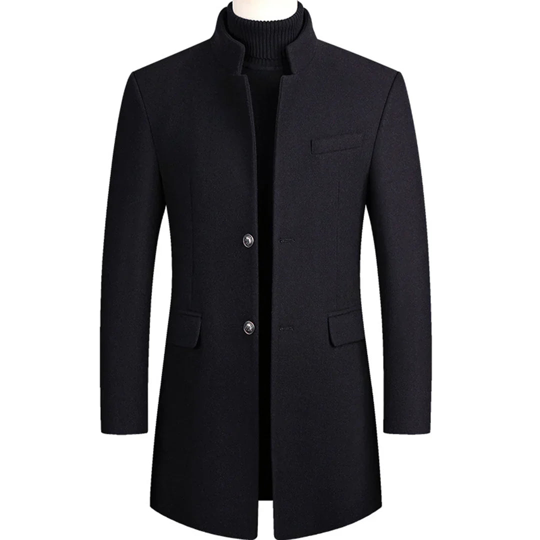 Manteau Homme Élégant à Fermeture Éclair pour Toutes Occasions