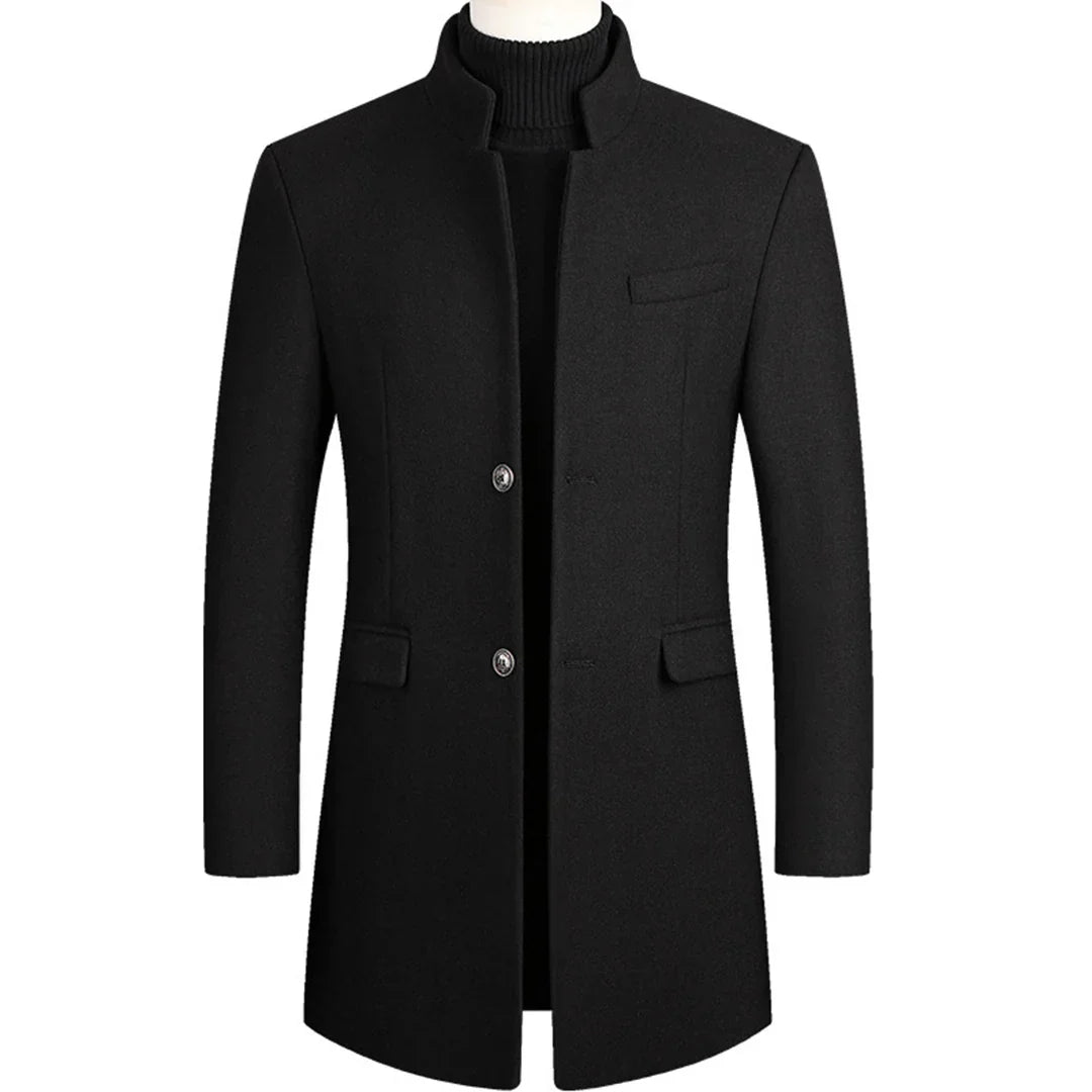 Manteau Homme Élégant à Fermeture Éclair pour Toutes Occasions