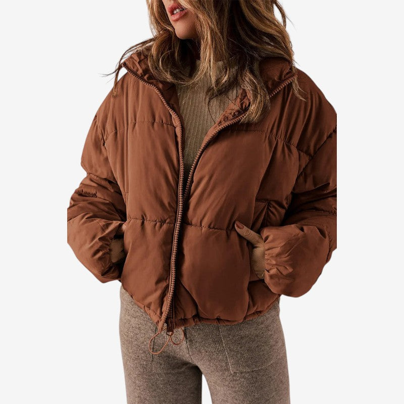 Veste Capuche Zippée avec Poches Côtelées - LuxeStyle