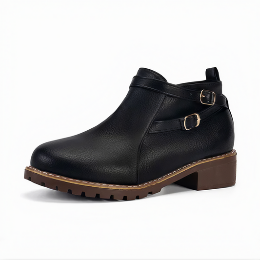 Bottines Femmes Confort Chaussures à Talon Bas - BlxckFR