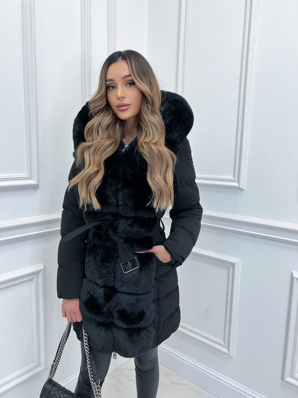 Veste Élégante à Capuche pour Femme avec Ceinture Ajutable - LuxeStyle