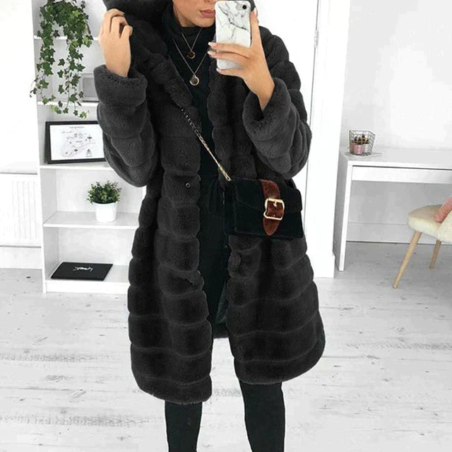 Manteau Femme Hiver Élégant avec Boutons