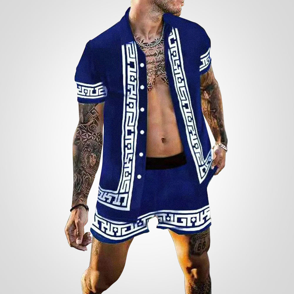 Chemise Detendue Manches Courtes et Short Large