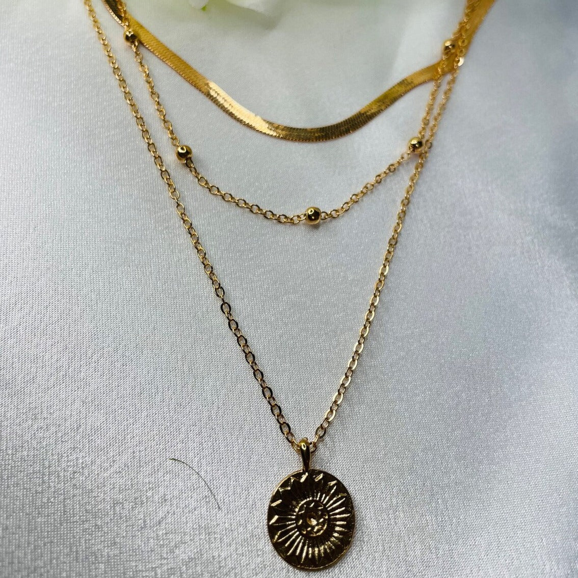 Collier Argenté Femmes avec Pendentif Brillant