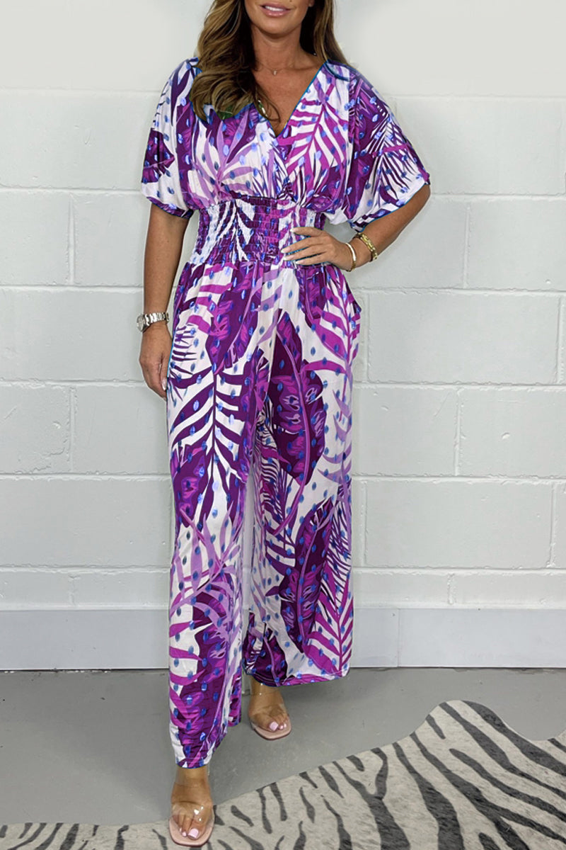 Combinaison Été Femme - Robe Floral Élégante et Confortable