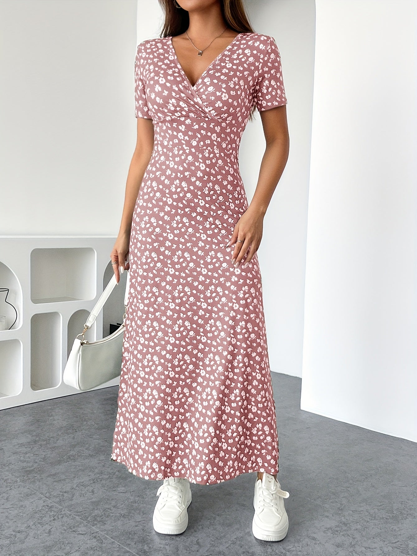 Robe Été Femmes Fleurs – Robe Longue Légère Élégante pour Dame - LuxeStyle
