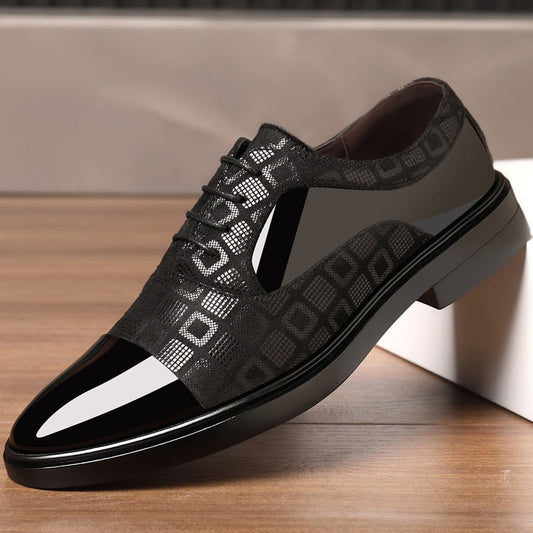 Chaussures de Mariage Élégantes Pour Hommes À Motifs Géométriques Modernes - luxestyle