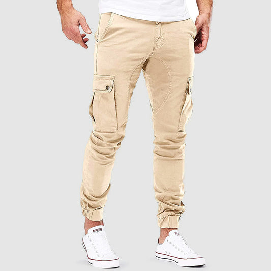 Pantalon Cargo Homme Slim Léger Multi-Poches - LuxeStyle