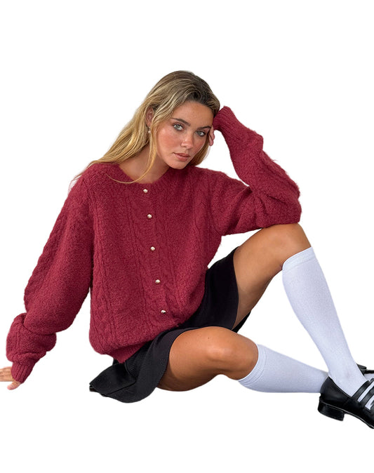 Cardigan Femme Tricot Chic Hiver - luxestyle