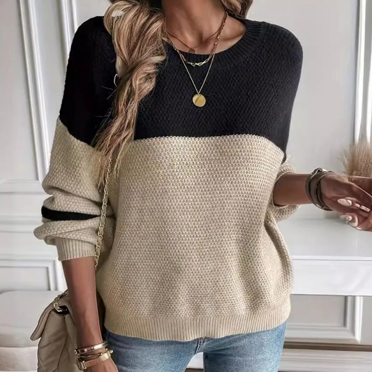 ELYANA - Pull à manches tombantes stylisé pour femmes