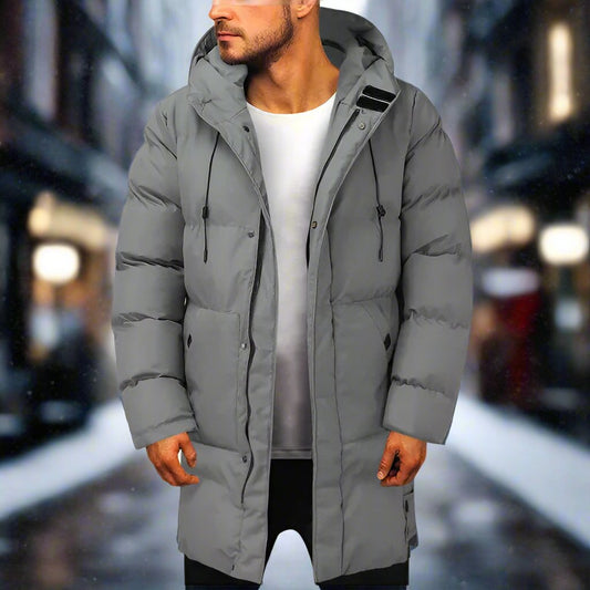 Parka Hiver Doublé Gris Homme - LuxeStyle