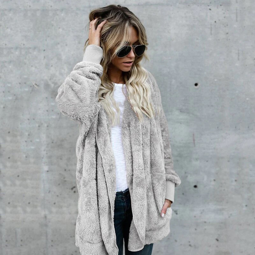 Veste Hiver Douillette pour Femme en Fausse Fourrure