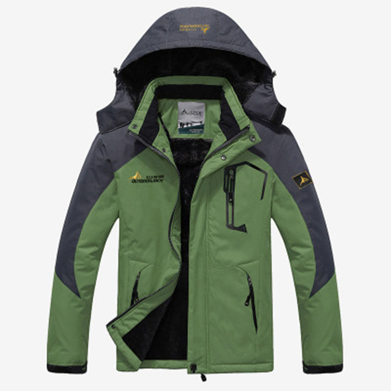 Veste Hivernale Étanche pour Homme avec Capuchon Détachable