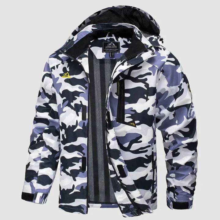 Veste Hivernale Étanche pour Homme avec Capuchon Détachable