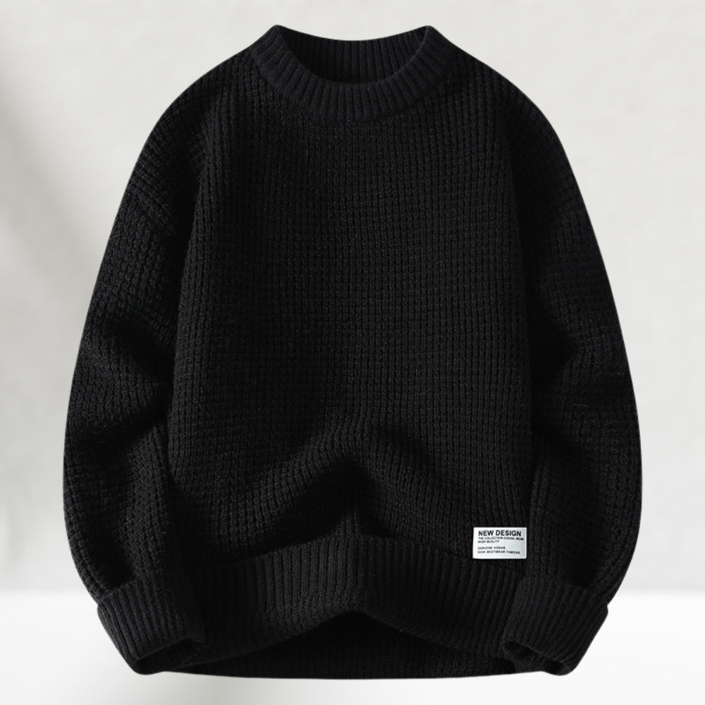 Pull Homme Col Rond Texturé Décontracté - LuxeStyle
