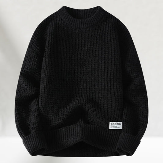 Pull Homme Col Rond Texturé Décontracté - LuxeStyle