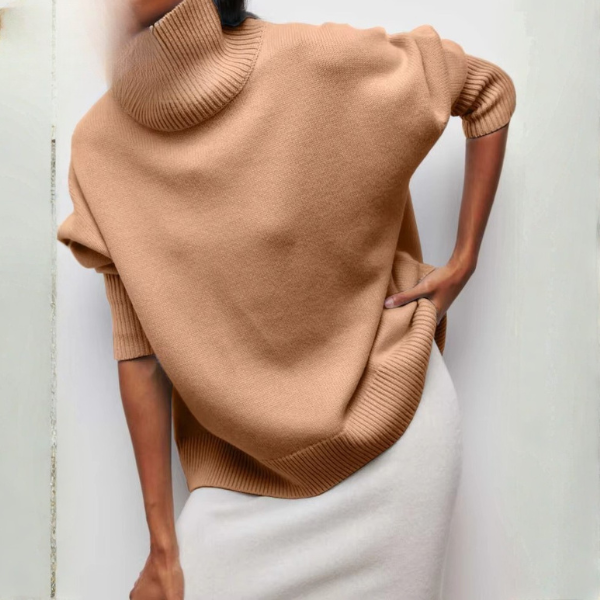 Pull Femme Col Roulé Doux Hiver