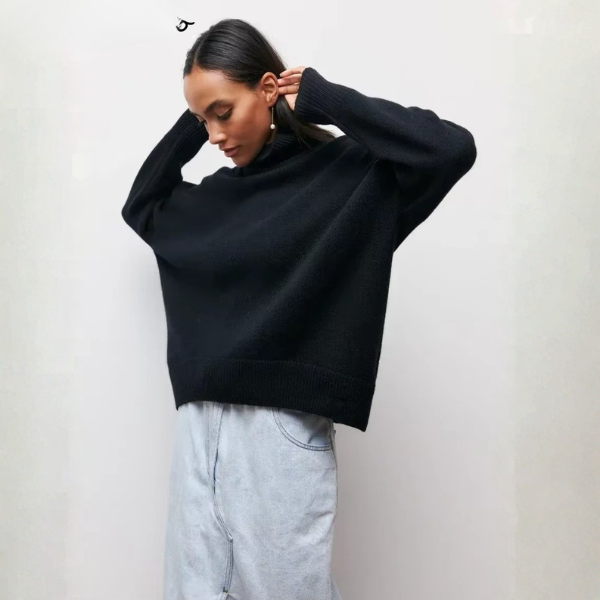 Pull Femme Col Roulé Doux Hiver