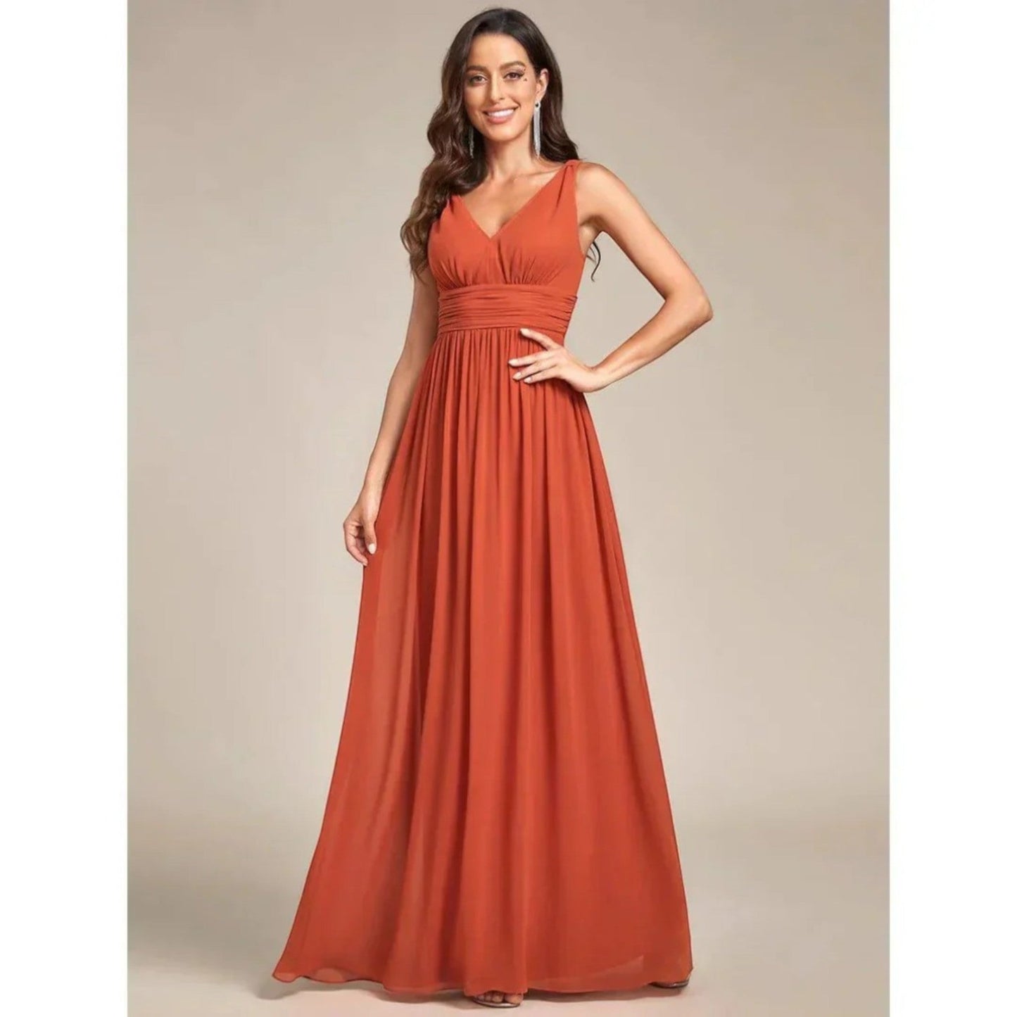 Robe de Soirée Élégante en V pour Femmes