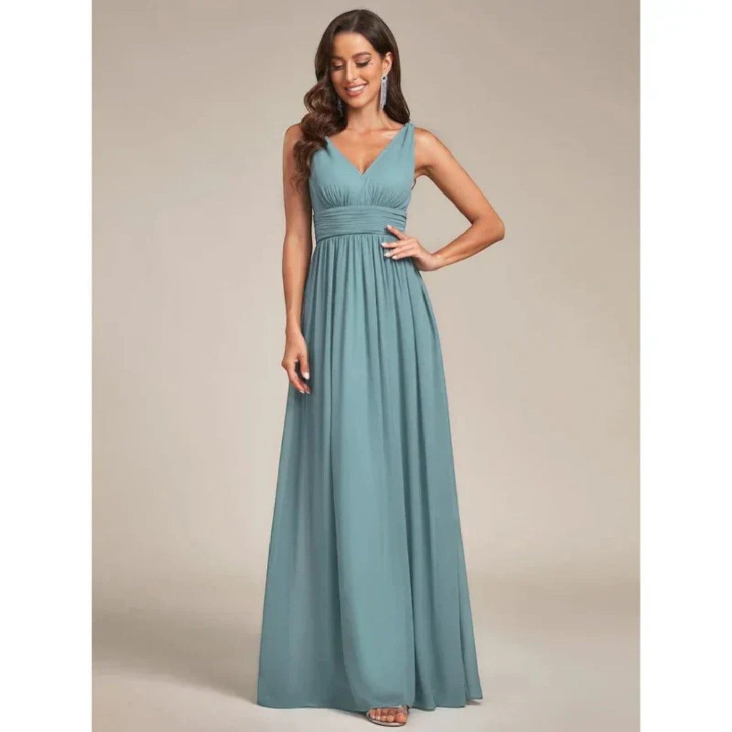 Robe de Soirée Élégante en V pour Femmes