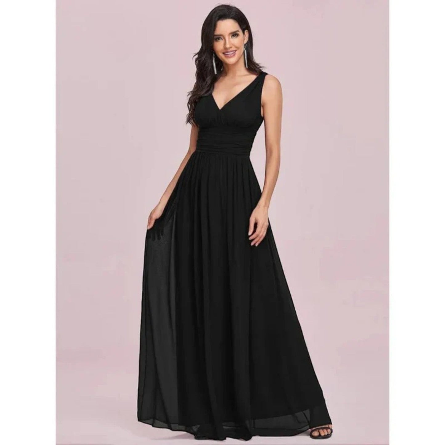Robe de Soirée Élégante en V pour Femmes
