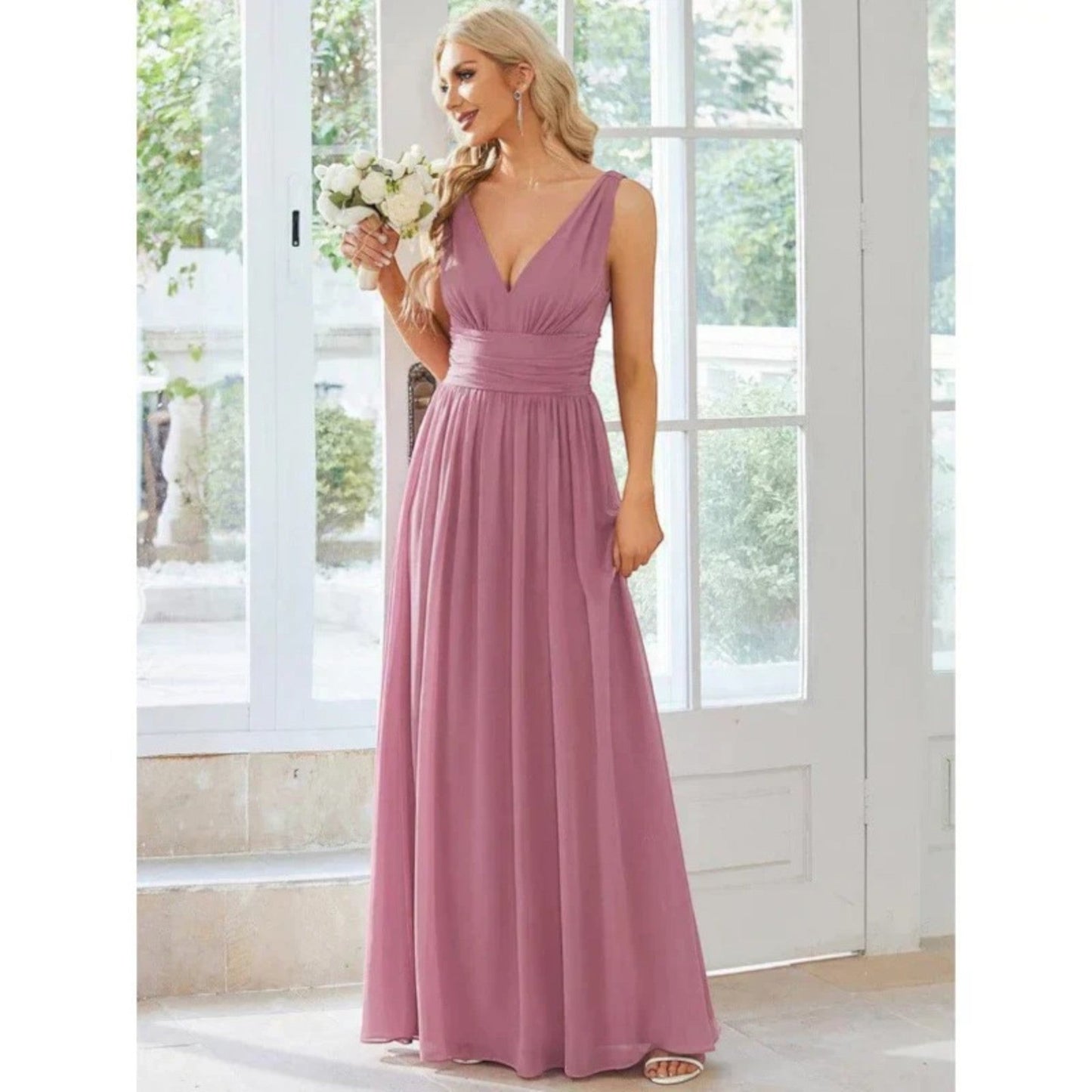 Robe de Soirée Élégante en V pour Femmes