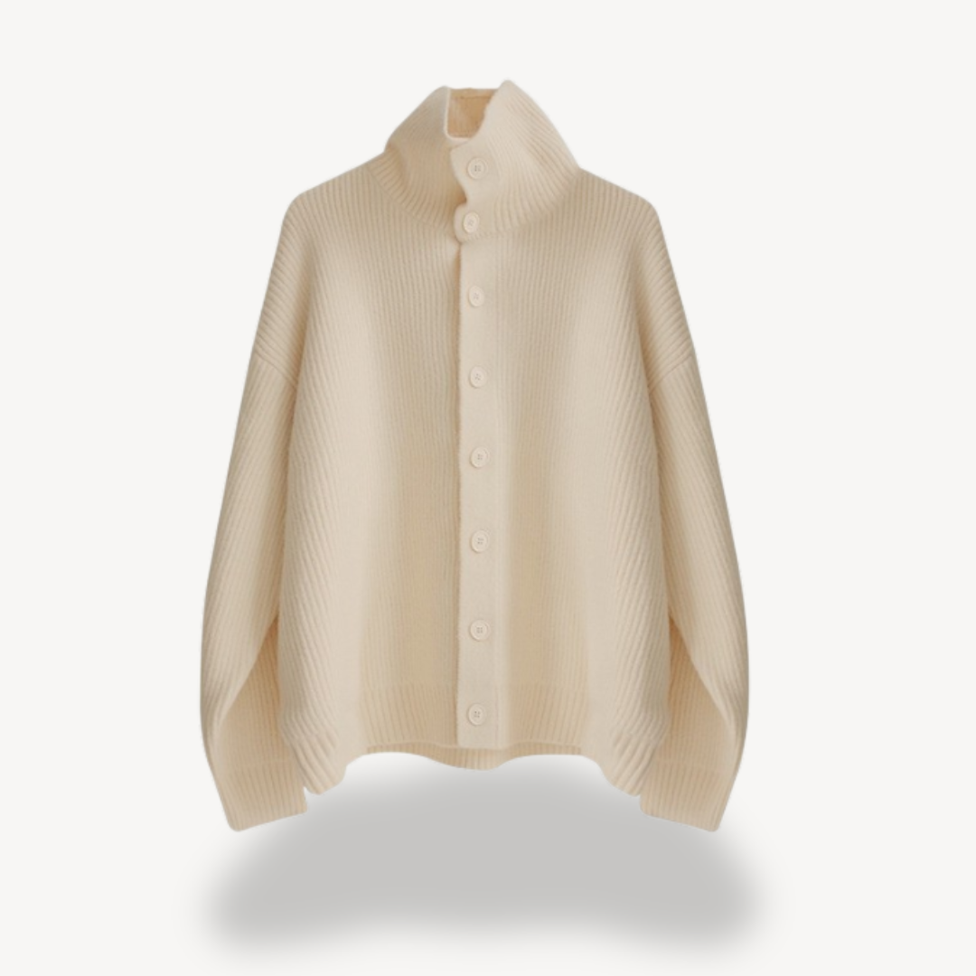 Gilet boutonné en maille côtelée pour homme