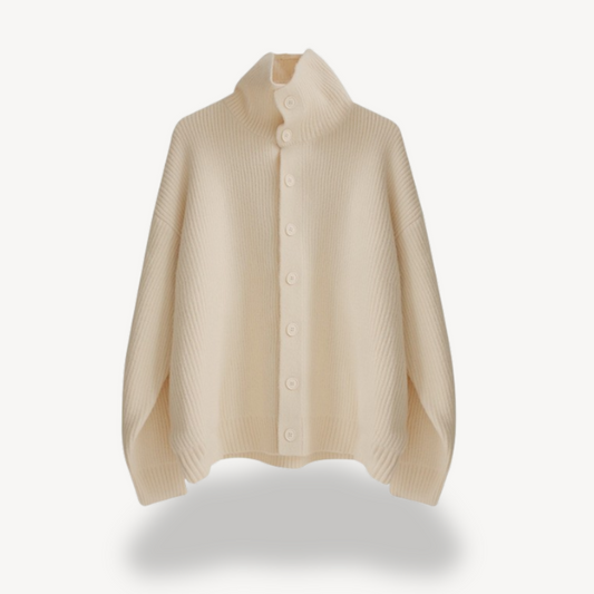 Gilet boutonné en maille côtelée pour homme