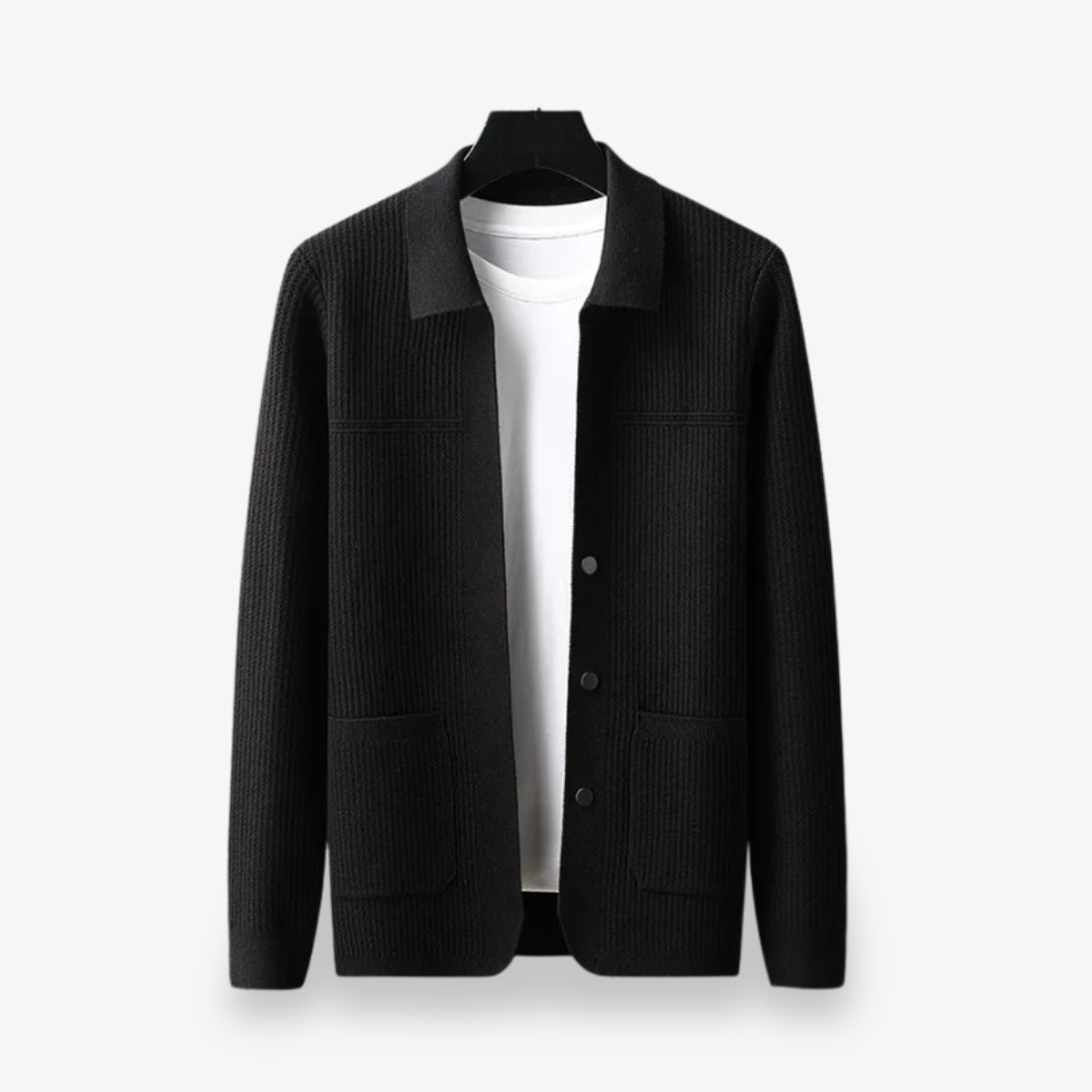 Gilet en maille côtelée pour homme