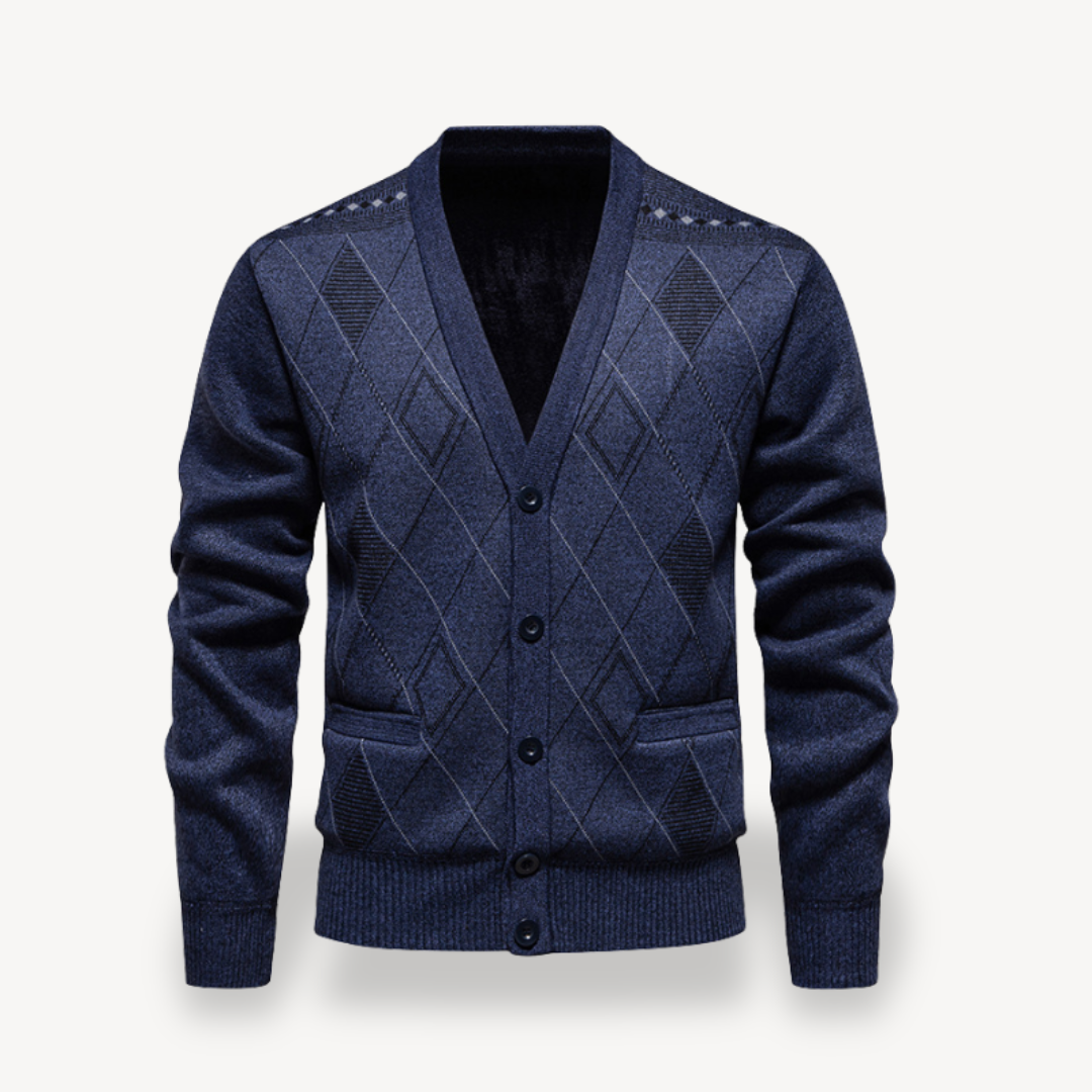 Gilet en maille diamant pour homme