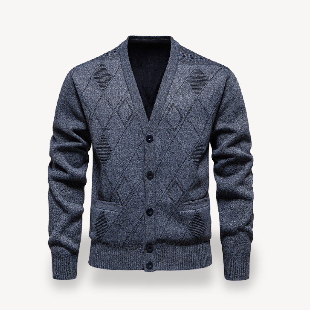 Gilet en maille diamant pour homme