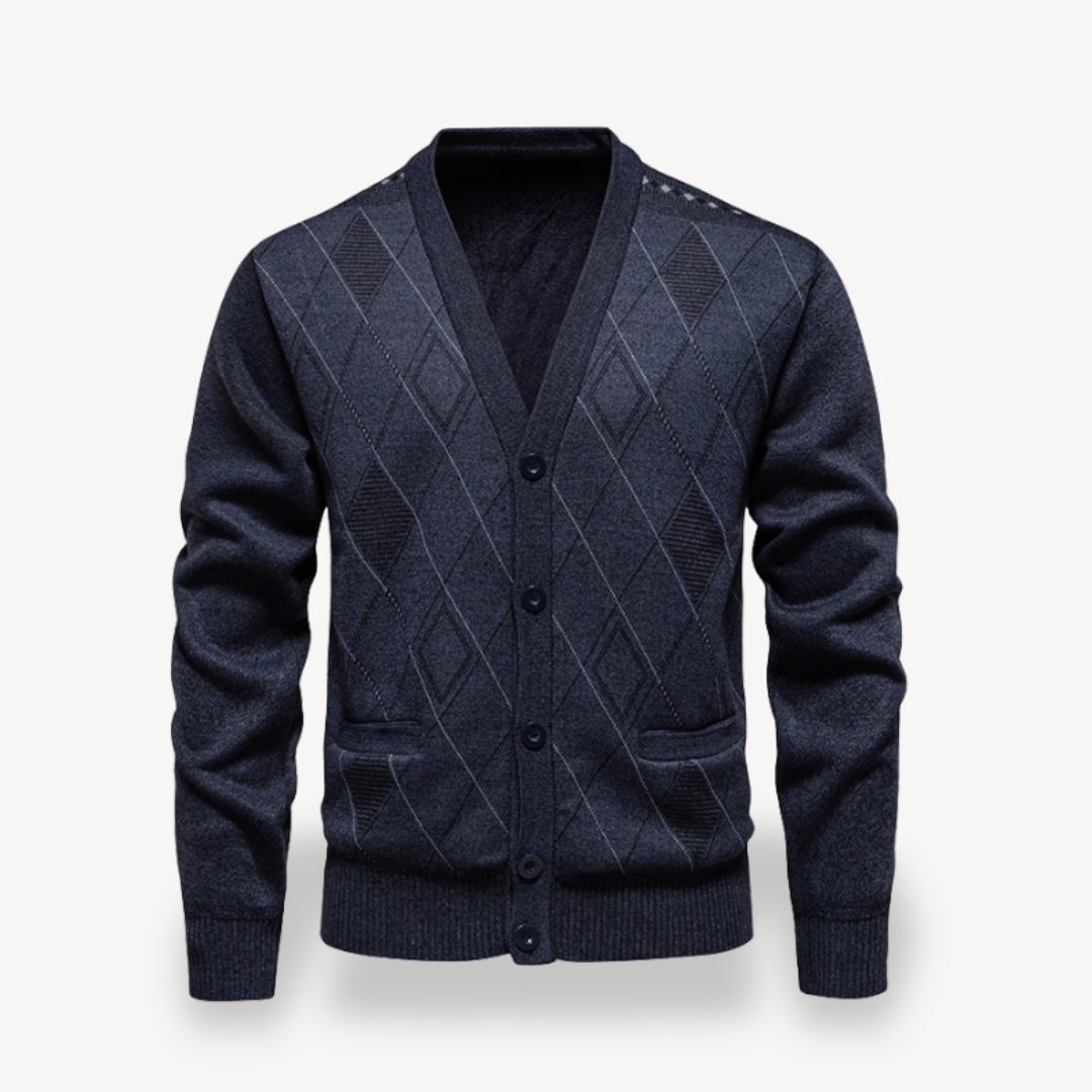 Gilet en maille diamant pour homme
