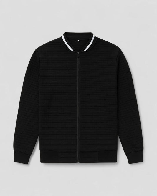 Gilet matelassé léger zippé en mélange de coton pour homme