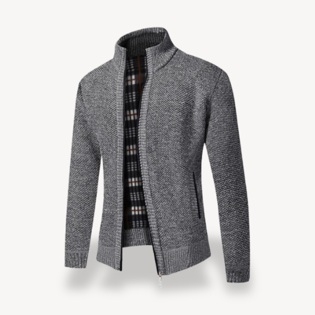 Gilet zippé en maille polaire doublé pour homme