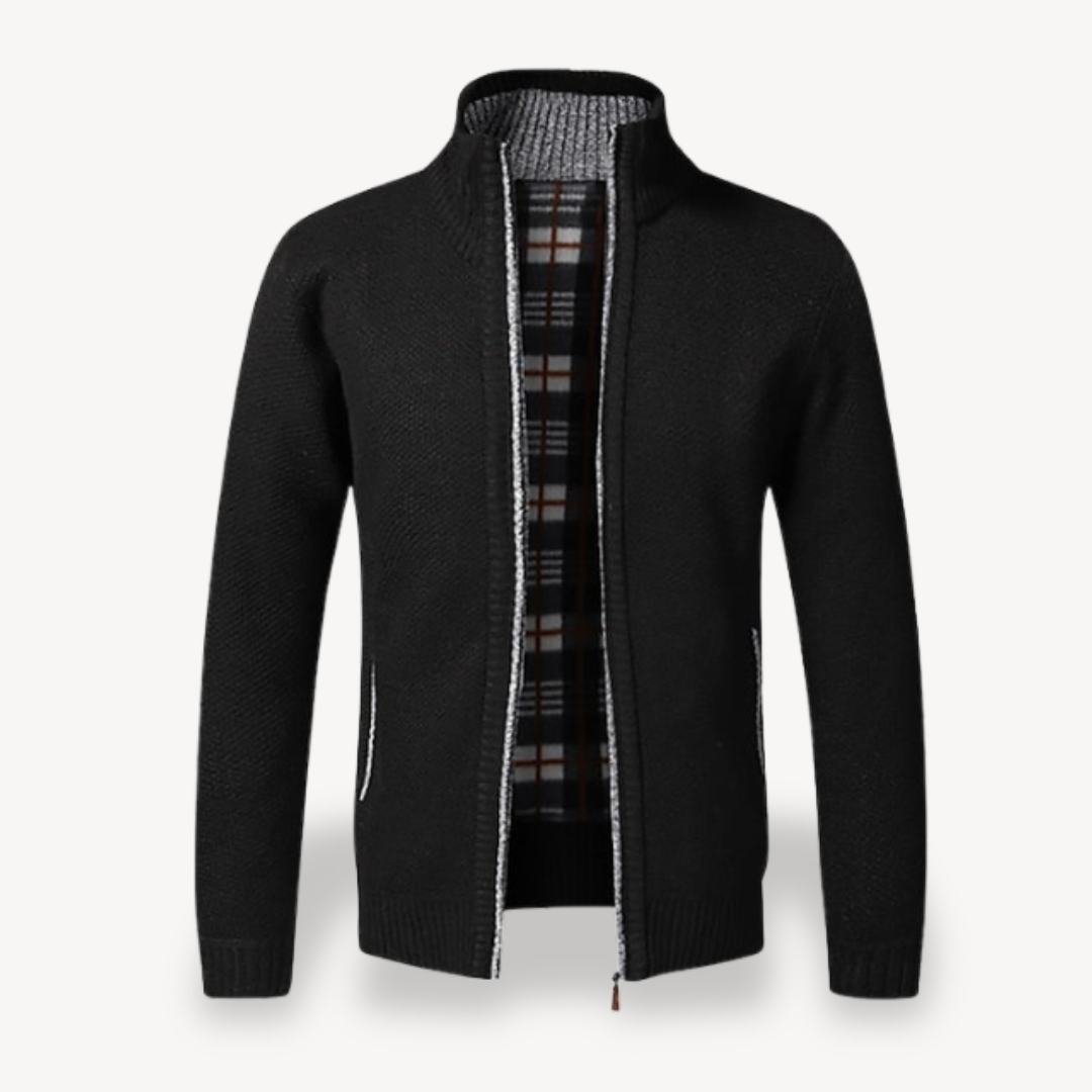 Gilet zippé en maille polaire doublé pour homme