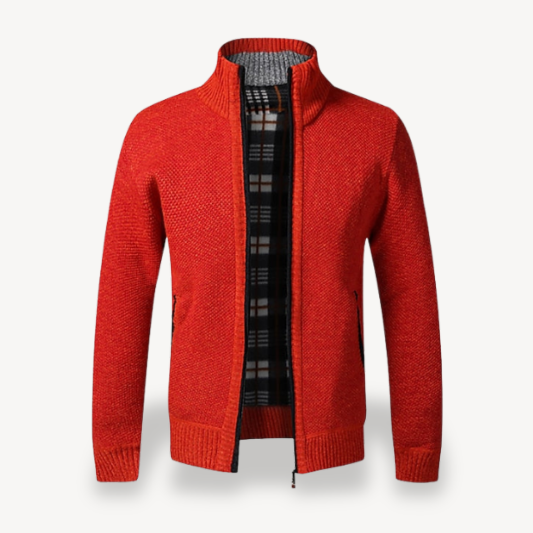 Gilet zippé en maille polaire doublé pour homme