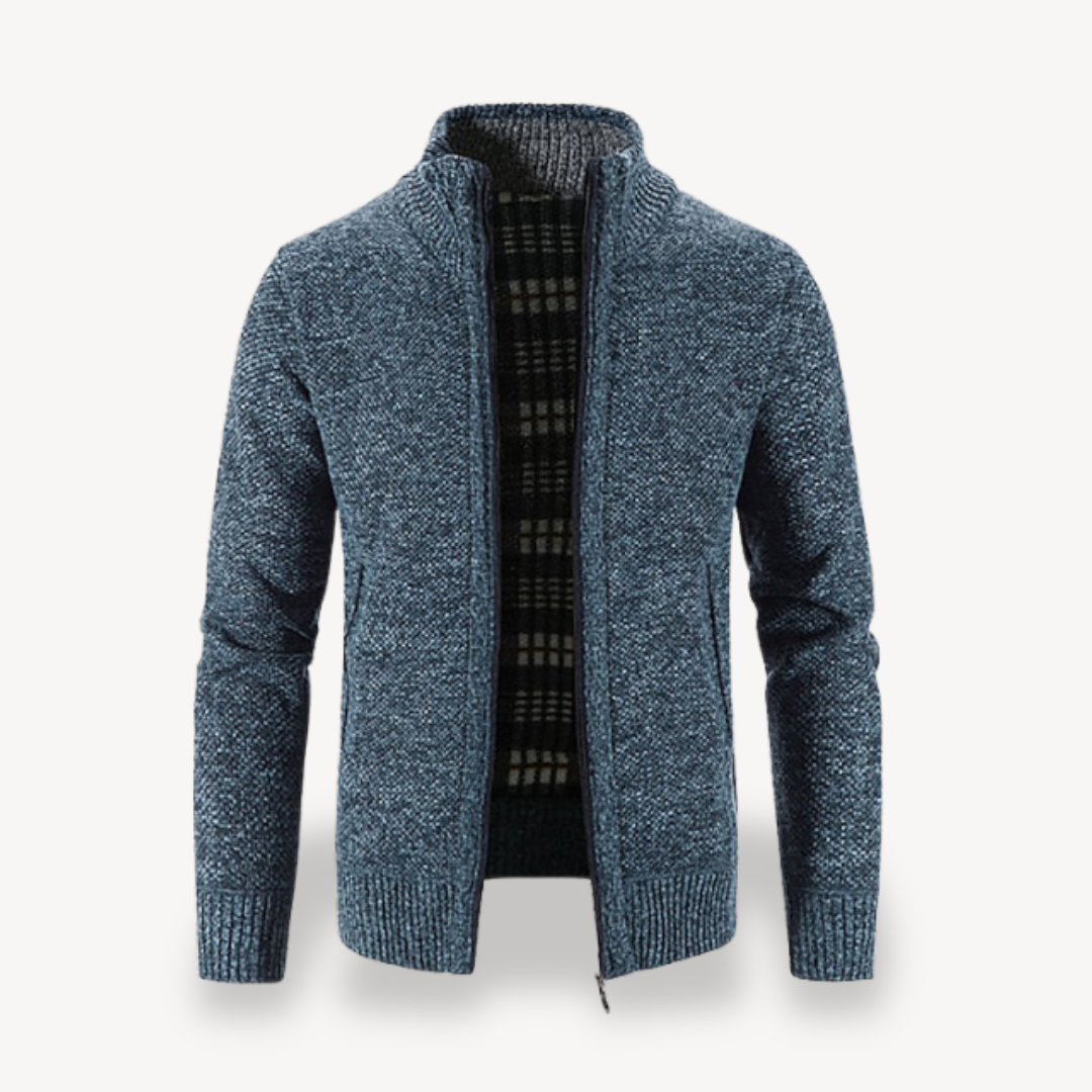 Gilet zippé en maille polaire doublé pour homme