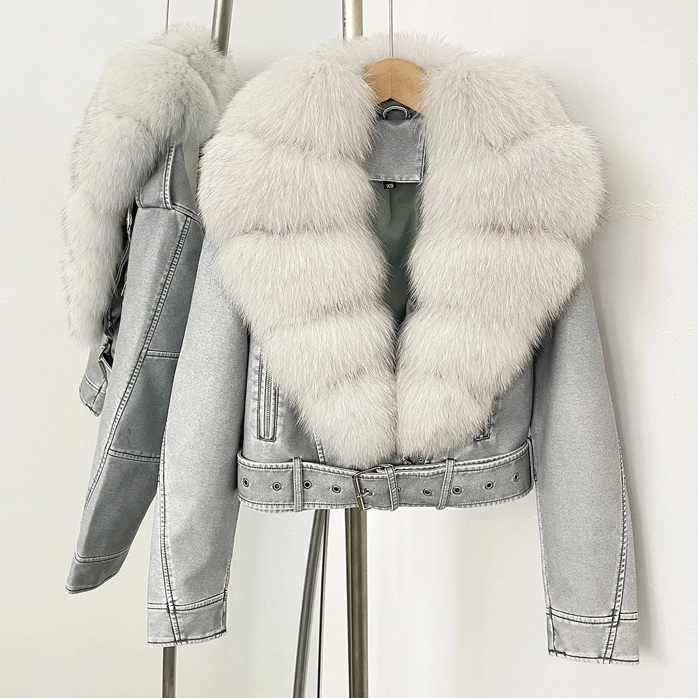 Veste Hivernale Élégante pour Femme avec Ceinture Réglable